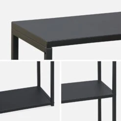 Etagère Bibliothèque Industrielle Basse Métal Noir 3 Niveaux 13 Etagère Bibliothèque Industrielle Basse Métal Noir 3 Niveaux -Jardin Et Extérieur indubkc120bk d918be72b9c67b5833fd15702390353d