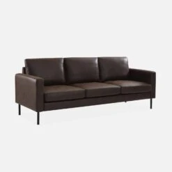 Canapé 3 Places Simili Cuir Microfibres Pieds Métal -Jardin Et Extérieur inysofa3pumfbn ad32dc12a7aa5b1dd5b1654ea6126960