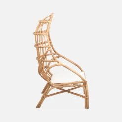 Fauteuil œuf En Rotin Avec Coussin -Jardin Et Extérieur ipadcobchrnat 09309fe9de19d51524507f3f3d78f7ae