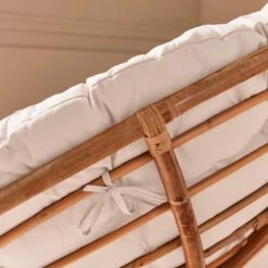 Fauteuil Papasan En Rotin Avec Coussin Ø113cm -Jardin Et Extérieur ipalchr113nat b125b9e7d59d87b6fb385d473cda6f35