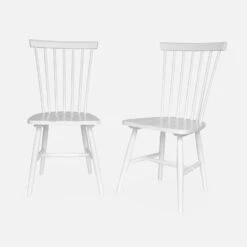 Chaise Bois D'hévéa (lot De 2) Couleur : Blanc -Jardin Et Extérieur iromchrx2wh ec268dd196ce3c85aaae50977c1a759d