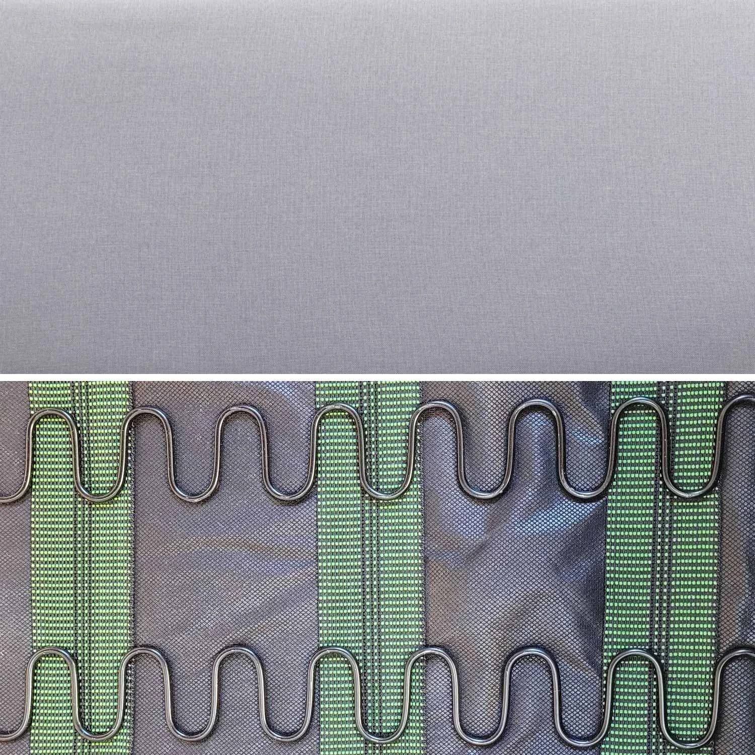 Banquette Et Fauteuil 3 Places Bois Et Tissu Couleur : Gris Clair 9 Banquette Et Fauteuil 3 Places Bois Et Tissu Couleur : Gris Clair – Image 7