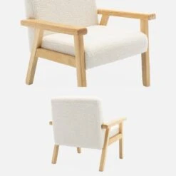 Fauteuil Scandinave Enfant Bois D'hévéa Couleur : Blanc -Jardin Et Extérieur iskakid1bcl 76297d910845d2683393ce73c5405ea3