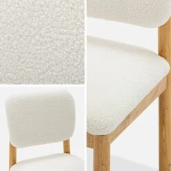 Chaises Bois D'hévéa Et Revêtement Bouclette (lot De 2) -Jardin Et Extérieur iswachrx2bcl 4309a582bf33b67dc9c9d1a6e7f0925d