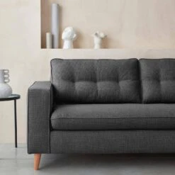 Canapé Lit Convertible 3 Places Avec Matelas 12cm - Fabriqué En France Couleur : Anthracite -Jardin Et Extérieur itlsbedsofaat e1a6fa154f5f44c4a04815abdc7d0ac5