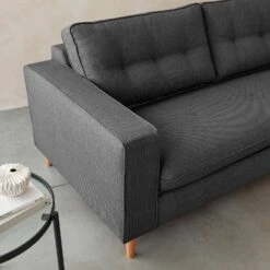 Canapé Lit Convertible 3 Places Avec Matelas 12cm - Fabriqué En France Couleur : Anthracite -Jardin Et Extérieur itlsbedsofaat f92a0d4af5271a9834bed89181034dfd