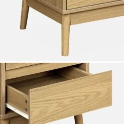 Table De Chevet Effet Bois Deux Tiroirs -Jardin Et Extérieur iwdbedside bbb4314b411c97e57bb7767f359644e9