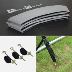 Trampoline 250cm Avec Pack D'accessoires Couleur : Gris -Jardin Et Extérieur kit250grey 4eddc9d95185e13f0905790e17d05904