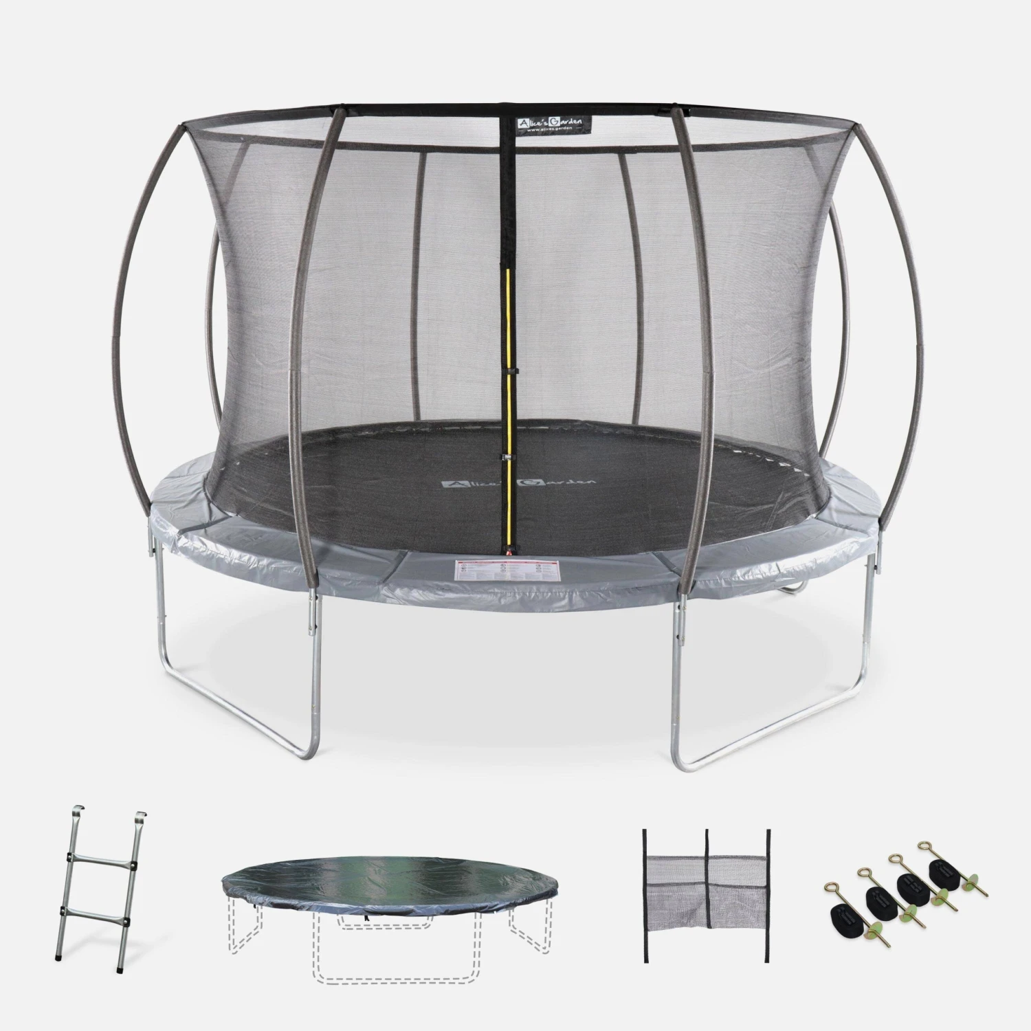 Trampoline 370cm Filet Intérieur Avec Pack D'accessoires 3 Trampoline 370cm Filet Intérieur Avec Pack D'accessoires