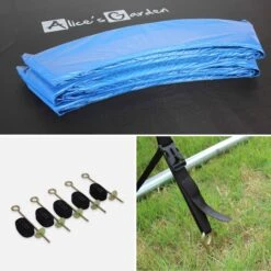 Trampoline 460cm Avec Pack D'accessoires 15 Trampoline 460cm Avec Pack D'accessoires -Jardin Et Extérieur kit460blue 740bf7212d1eca2be16f18656278b188