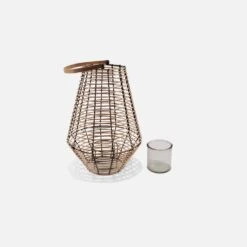 Lanterne En Rotin Intérieur/extérieur (lot De 2) -Jardin Et Extérieur lant31rotinx2 85beede394297176d90e687949be4836