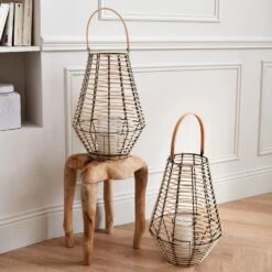 Lanterne En Rotin Intérieur/extérieur (lot De 2)