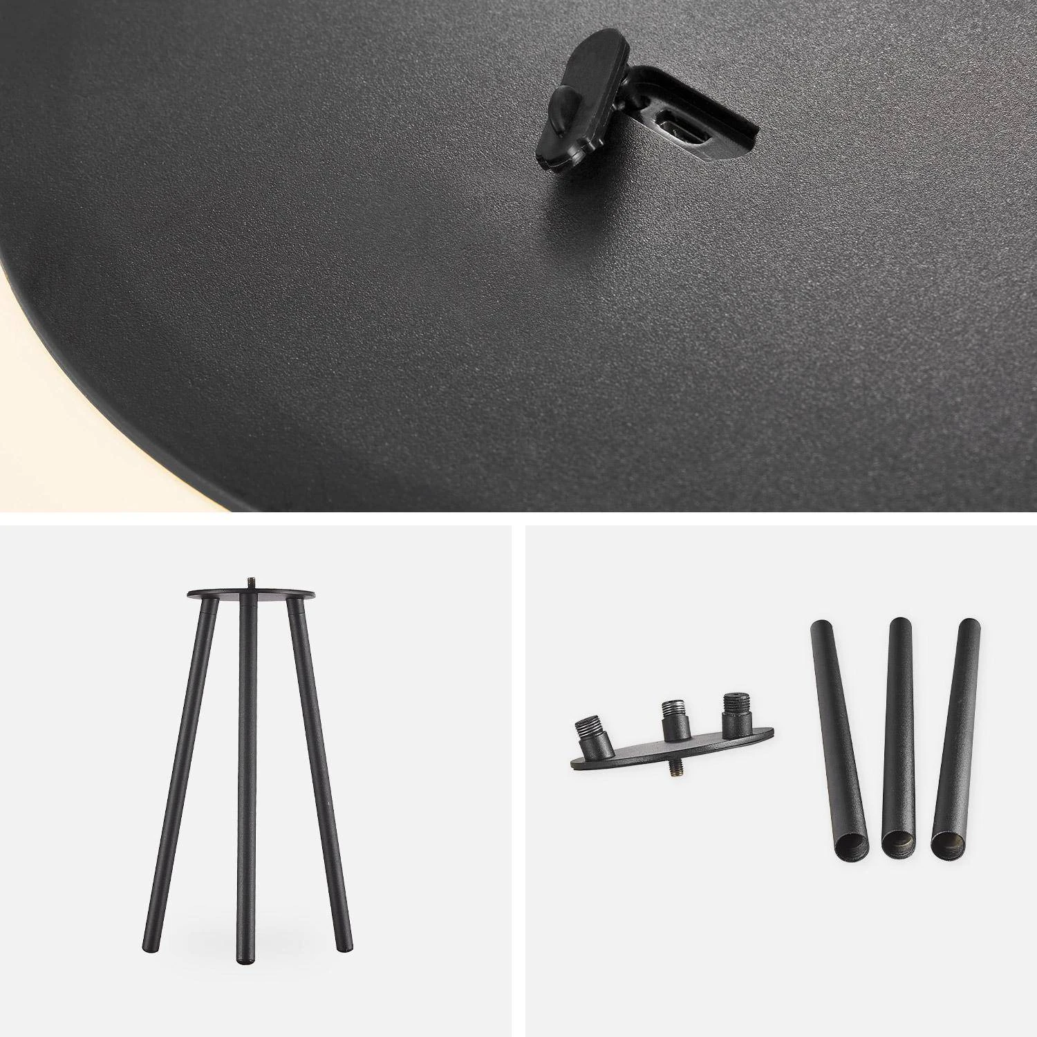 Lampe Extérieure LED 3 En 1 Avec Trépied 9 Lampe Extérieure LED 3 En 1 Avec Trépied – Image 7