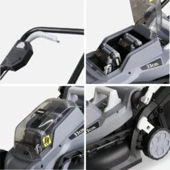 Tondeuse à Gazon à Batterie 2x20V 33cm 11 Tondeuse à Gazon à Batterie 2x20V 33cm -Jardin Et Extérieur lm33bat20v2x2 6757be156a64cf211463af96773f1f05