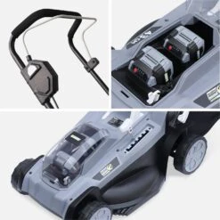 Tondeuse à Gazon à Batterie 2x18V -Jardin Et Extérieur lm43bat20v4x2 79aee9e3937fa6f6e9c00f63065ea150