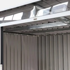 Abri De Jardin En Métal 4,85m2 Avec Puits De Lumière -Jardin Et Extérieur mssl472at 9ebe2da92904023c27c89db897946b5e