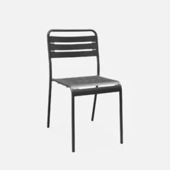 Table De Jardin Métal, 4 Chaises Couleur : Anthracite -Jardin Et Extérieur mt120x70r4at 87948e28b7d8d54170157c5c841253e7