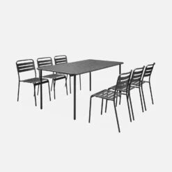 Table De Jardin Métal 6-8 Places Couleur : Anthracite 11 Table De Jardin Métal 6-8 Places Couleur : Anthracite -Jardin Et Extérieur mt160x90at 716ca08452ee1c85bc6bc0886d84315c