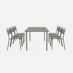 Table De Jardin Métal 6 Chaises Couleur : Savane 12 Table De Jardin Métal 6 Chaises Couleur : Savane -Jardin Et Extérieur mt160x90r6sav 04c7c656286d168819737827811442b1
