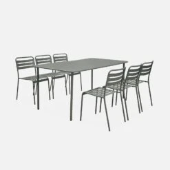 Table De Jardin Métal 6 Chaises Couleur : Savane 11 Table De Jardin Métal 6 Chaises Couleur : Savane -Jardin Et Extérieur mt160x90r6sav 894a128a67c7c7f6b323d811a3ab721a