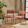 Chaise De Jardin En Acier (lot De 2) Couleur : Terracotta 2 Chaise De Jardin En Acier (lot De 2) Couleur : Terracotta -Jardin Et Extérieur mtchrx2tc 5bfed050f2bf5666cc30d09bee770685