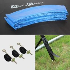 Trampoline 305cm Avec Pack D'accessoires + Tente De Camping -Jardin Et Extérieur pack305bludome 6841f3260a0002972a62b1e5a3d19aa9