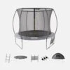 Trampoline 305cm Filet Intérieur Avec Pack D'accessoires + Tente De Camping -Jardin Et Extérieur pack305indome 3b603145e5c9168eed26b330801d7694