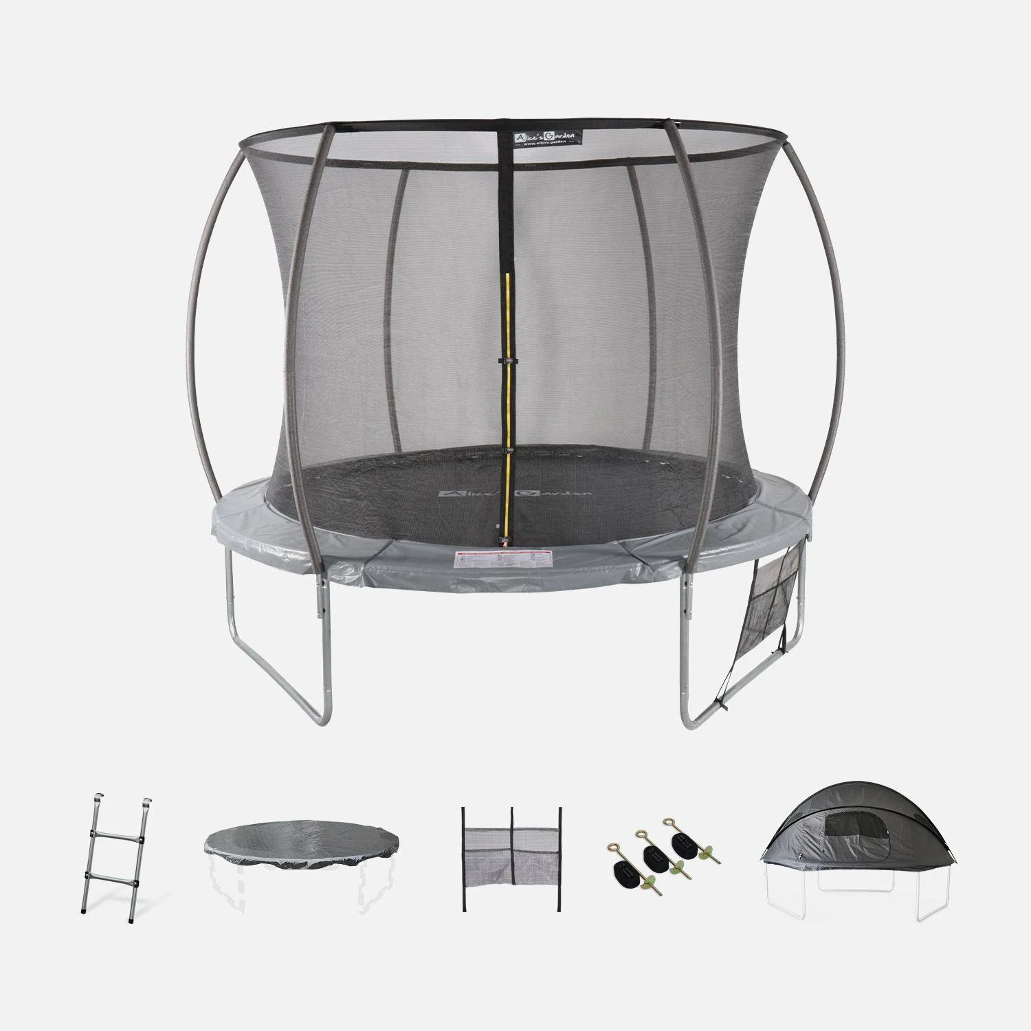 Trampoline 305cm Filet Intérieur Avec Pack D'accessoires + Tente De Camping 3 Trampoline 305cm Filet Intérieur Avec Pack D'accessoires + Tente De Camping