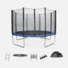 Trampoline 370 Avec Pack D'accessoires + Tente De Camping