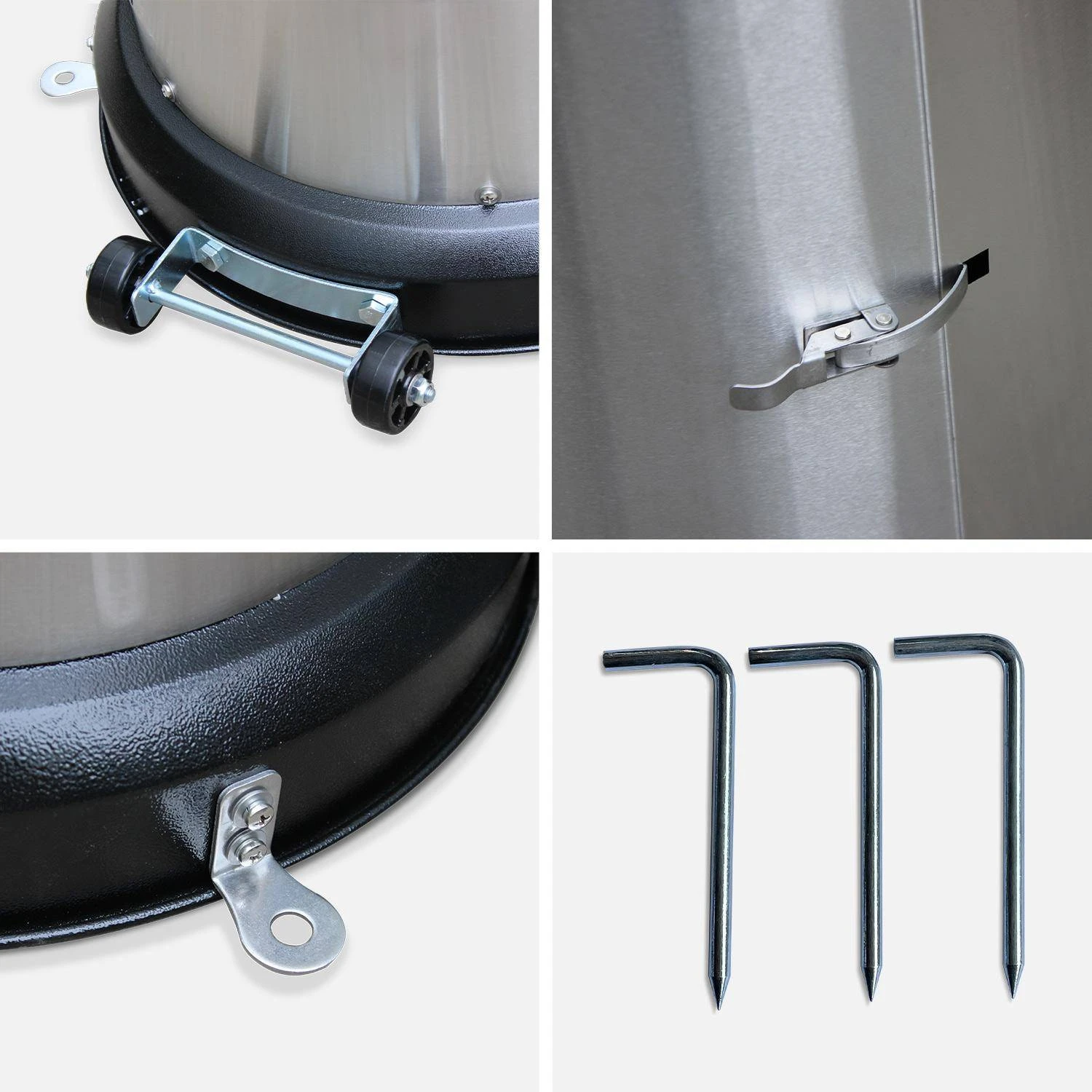 Lot De 2 Parasols Chauffants Gaz 12,5kW 7 Lot De 2 Parasols Chauffants Gaz 12,5kW – Image 5