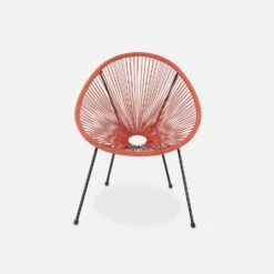 Fauteuil Oeuf En Corde (lot De 2) Couleur : Terracotta -Jardin Et Extérieur pex2ter 3a335461cbbf7be8ca079c85ba81fd34