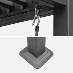 Pergola Bioclimatique, Aluminium Et Acier, 3x3 M, Lames Orientables 13 Pergola Bioclimatique, Aluminium Et Acier, 3x3 M, Lames Orientables -Jardin Et Extérieur pgbcslc3x3at 99229e1f954000143a905b1b7c2b2452