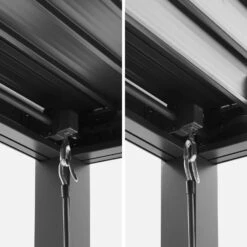 Pergola Bioclimatique, Aluminium Et Acier, 3x3 M, Lames Orientables 12 Pergola Bioclimatique, Aluminium Et Acier, 3x3 M, Lames Orientables -Jardin Et Extérieur pgbcslc3x3at df81c84bfbbbd84467f31729665df3b2