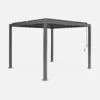 Pergola Bioclimatique, Aluminium Et Acier, 3x3 M, Lames Orientables -Jardin Et Extérieur pgbcslc3x3at f22a43731b8662ec321729749263eccd
