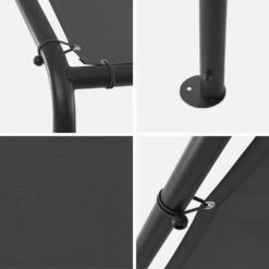 Tonnelle 3x4m Avec Toiture Couleur : Anthracite 9 Tonnelle 3x4m Avec Toiture Couleur : Anthracite -Jardin Et Extérieur pgcp3x4at 07d999e0442cb43d7030ae7f1f2fc7be