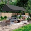 Tonnelle 3x4m Avec Toiture Couleur : Anthracite -Jardin Et Extérieur pgcp3x4at 7ca7b565d53f651fe55d8be24d79730c