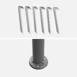 Tonnelle 3x4 M Avec Rideaux Couleur : Gris -Jardin Et Extérieur pgskd3x4gy 29073f12b8b96b6dea2cf856e14b10e6