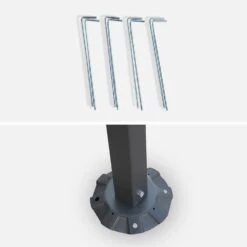 Pergola Acier 3x2,5 M Couleur : Taupe -Jardin Et Extérieur pgskdwallbn 9c2c2bb144553e2c3208c7e202074e1e