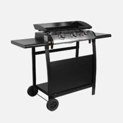 Plancha Gaz 3 Brûleurs Inox 7,5kW Avec Chariot -Jardin Et Extérieur ph1003trolley 44ebac113494f5c01a4727d250830ec0