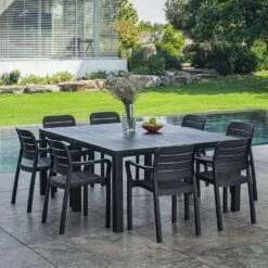 Table De Jardin Modulable Résine De Synthèse 4 à 10 Places -Jardin Et Extérieur plktbl150bkx2 1f8277fcacacf4f4585308d0ebe51e30