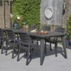 Table De Jardin Extensible Résine De Synthèse 6 à 10 Places Couleur : Graphite -Jardin Et Extérieur plktbl240bk 7bc03aa1fe9f8092494427d91eb9bbf0