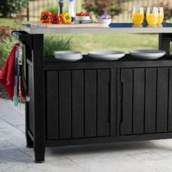 Desserte Extérieure Avec Rangements Pour Plancha -Jardin Et Extérieur plktroxlat 1030b844e15d11cf827e69401b883271