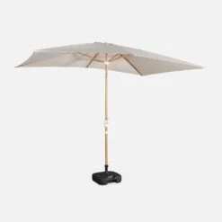Parasol Rectangulaire 2x3m, Mât Effet Bois Couleur : Sable -Jardin Et Extérieur pu2x3wdsand c90c42456ca6b8a52a12247d0a32bffa