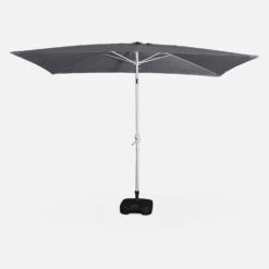 Parasol Rectangulaire 2x3m, Aluminium Anodisé Couleur : Gris -Jardin Et Extérieur puano2x3gy 6bb60ccee808c521c1649500f1ae2c86