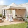 Tonnelle Pliante 3x3 M -Jardin Et Extérieur pug3x3sand 80e9d9eaf4cdc5ff1d19f0d6a53ae158