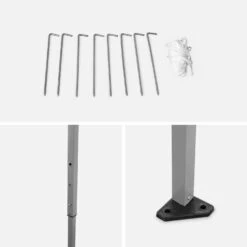 Tonnelle Pliante 3x3 M 10 Tonnelle Pliante 3x3 M -Jardin Et Extérieur pug3x3sand bd2c37574f34202c5239d5188970939c