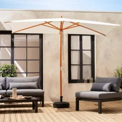 Parasol Rectangulaire 2x3m Couleur : Ecru
