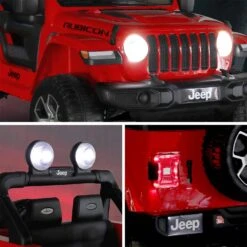 Voiture électrique Enfant JEEP 12V, 1 Place Couleur : Rouge -Jardin Et Extérieur rocjeepwrcred bd45b2fc7225858f59f48dca5c6653e4