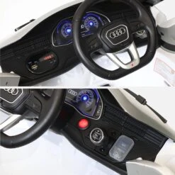 Voiture électrique Enfant Audi Q8 12V, 1 Place Couleur : Blanc -Jardin Et Extérieur rocq8rcwh a5cf0735a84edd308d37428f0ca1c533