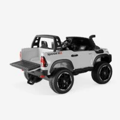 Voiture électrique Enfant Toyota Hilux 12V, 2 Places Couleur : Blanc -Jardin Et Extérieur roctoyhilrcwh 15a9926b37e963a98b42170bd5becffe